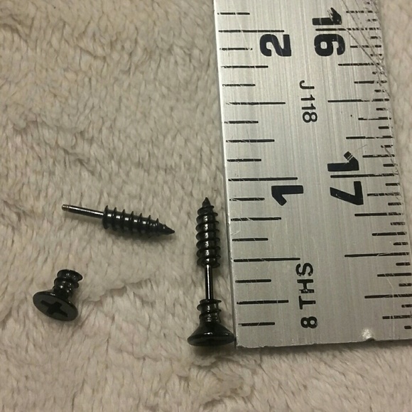 😍Stainless Steel 3D Unisex Screw 2 Sided Stud 5pc - Picture 8 of 8